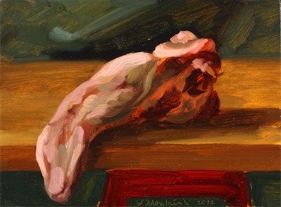 Tongue II; oil on board, 22 x 30 cm, 2012