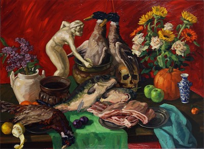 Still Life with Statue; oil on canvas 110 x 150 cm, 2004
